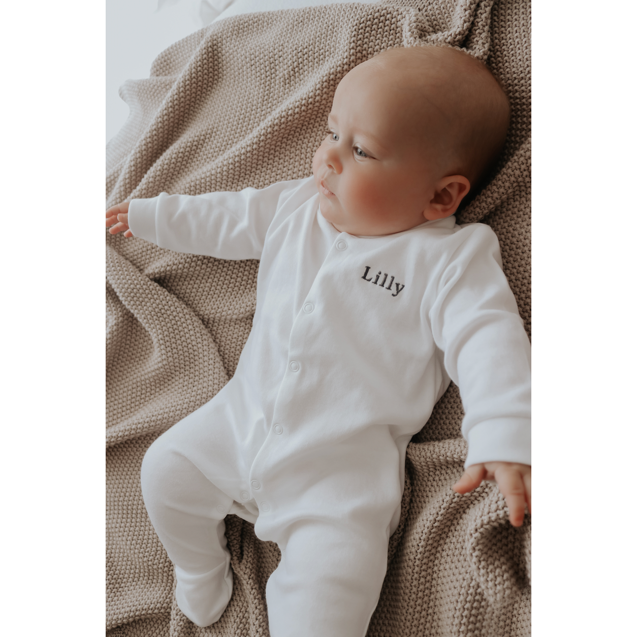 White Cotton Onesie